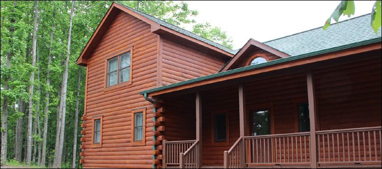 Log Home Staining in Cameron, Ohio